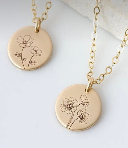 BIRH FLOWER NECKLACE