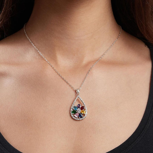 COLORFUL ZIRCONS NECKLACE